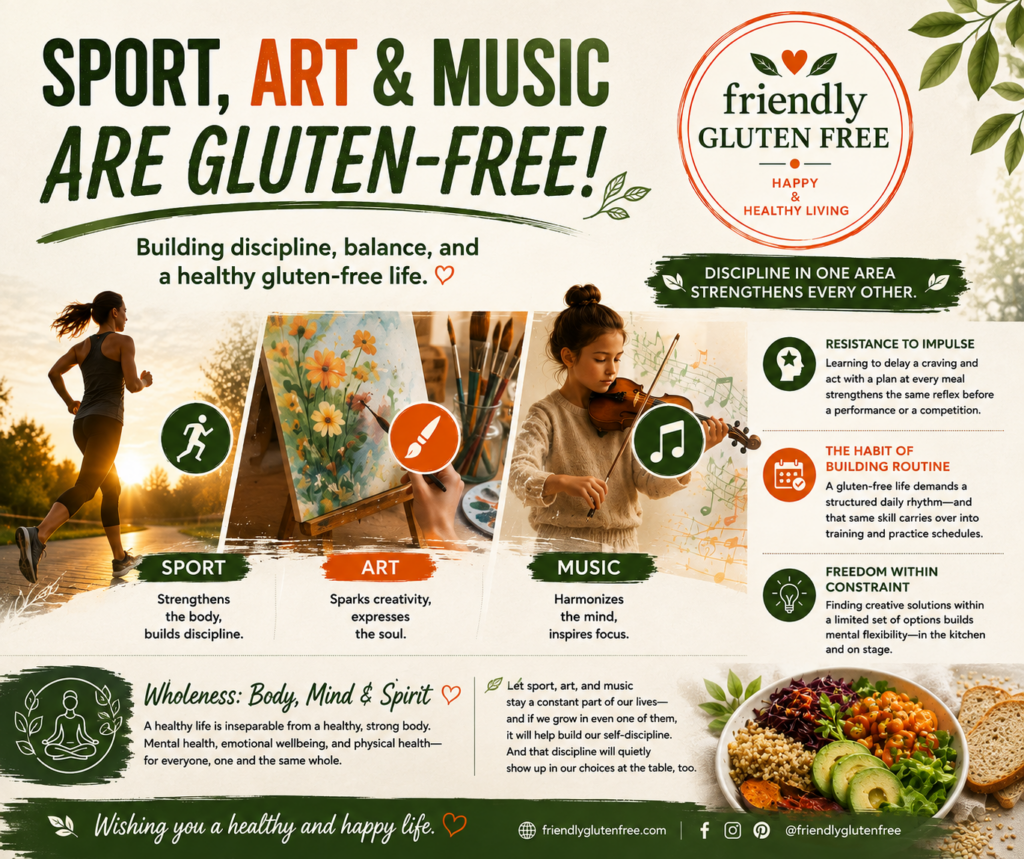 Sport, Art, and Music Are Gluten-Free!